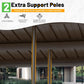 10x14 Ft WallMounted Gazebo WeatherproofRustResistant Hardtop