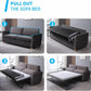 Queen Size Sleeper Sofa Bed DarkSlateGrey StainResistant