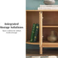 Sixty FiveInch Curved Premium Coastal Oak Finish TV Stand