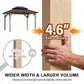 10x12 Metal Hardtop Gazebo With Weatherproof Coating