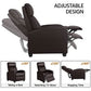 Set Of 2 PU Leather Padded Recliner Chairs For Living Room