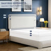 Queen Size Adjustable Headboard Upholstered Bed Frame