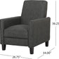 Emmie Fabric Recliner Set Of 2 Moss Gray Recliners