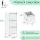 White 3 Drawer Vertical File Cabinet Locking Mechanism