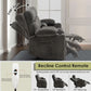 Power Reclining Loveseat With Console Heated Massage