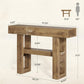 41.34-Inch Farmhouse Console Table, 2-Tier Narrow Sofa Table behind the Couch