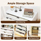 Rolling File Cabinet Five Drawers White Organizer Pro