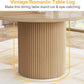 47 Inch Circular Dining Table Farmhouse Style Pedestal