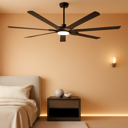 72Inch Industrial Ceiling Fan With Dimmable Lights