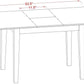 Mahogany Rectangle Dining Table Butterfly Leaf 32X54