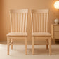 Set Of 2 Tall Mission Dining Chairs Unfinished Parawood