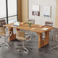 Executive Desk 70.9 Inch Brown Computer Workstation