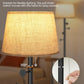 Rustic Brown Floor Lamp With ThreeColorTemperature