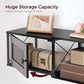 Black Floating TV Stand With Integrated Power Outlet USB