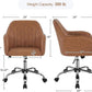Height Adjustable Brown Ergonomic Office Desk Chair