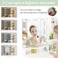 White Vanity Set With Lighted Mirror And Built In Power