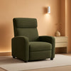 Dark Green Corduroy Adjustable Recliner Chair For Living Room