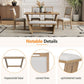 Natural Vintage Rustic Handcrafted Dining Table Set