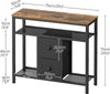 Black Rustic Entertainment Center With LED Illumination
