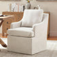 Beige Upholstered Dining Chairs With Silent Casters