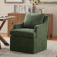 Upholstered Dining Chairs Green With Smooth Casters