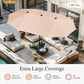 8 Piece Patio Dining Set For 6 With 13 Foot Beige Umbrella