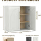 Modern Arched Farmhouse Sideboard Storage Console Cabinet