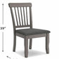 Shullden Gray Spindle Back Dining Chairs Set Of 2