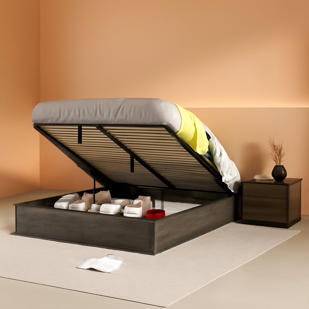 Full Sized Industrial Underbed Storage Bed Frame Lift