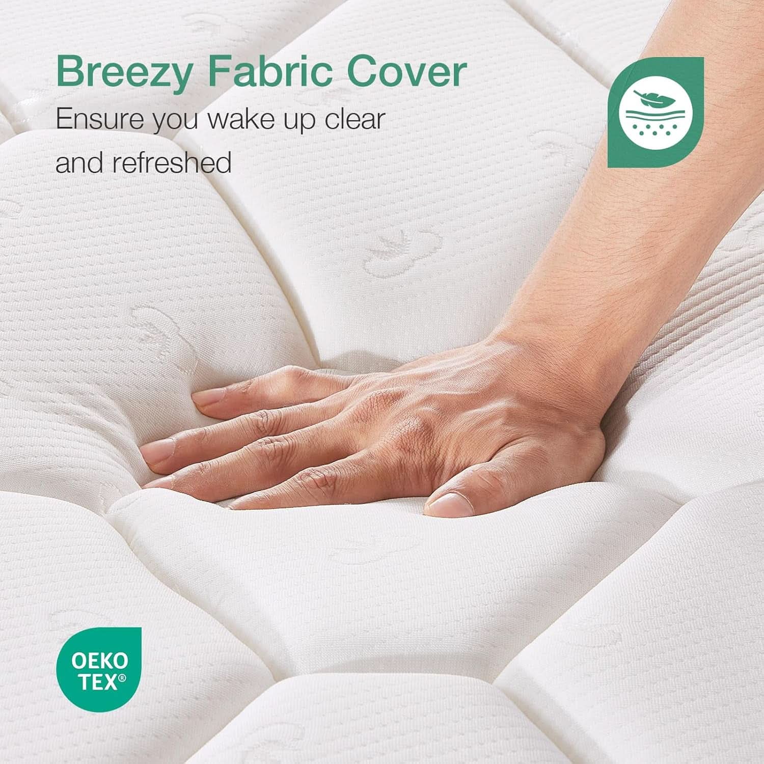 Twin 6 Inch Bonnell Spring Hybrid Mattress Adaptive Foam-3