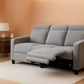Charcoal Upholstered Power Recliner Sofa 88.6 Inches