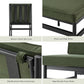 Odelia Olive Green Velvet Dining Chairs With Removable Cushion Covers