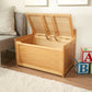 Blonde Premium Wood Toy Chest With Generous Storage Capacity