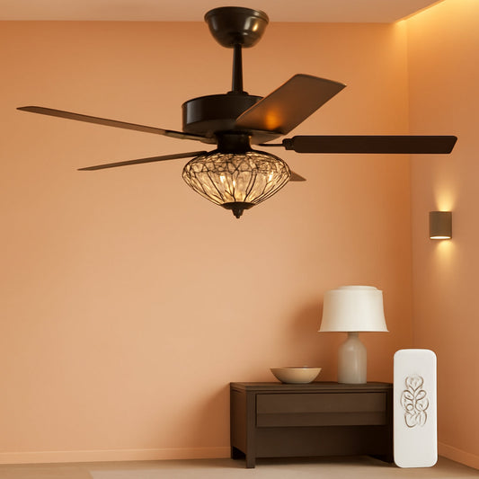 Oil Rubbed Bronze Ceiling Fan Integrated Cooling System