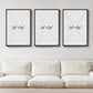 Blue Grey Framed Contemporary Wall Art Living Room Area