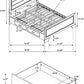 Queen Platform Bed Dark Cocoa With Ample Storage Drawers