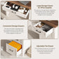 Farmhouse Executive Desk With Generous Drawers White