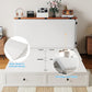 White Queen Murphy Cabinetry Bed Mattress Included
