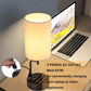 Table Lamp With 3 USB Ports And AC Outlet For Bedroom