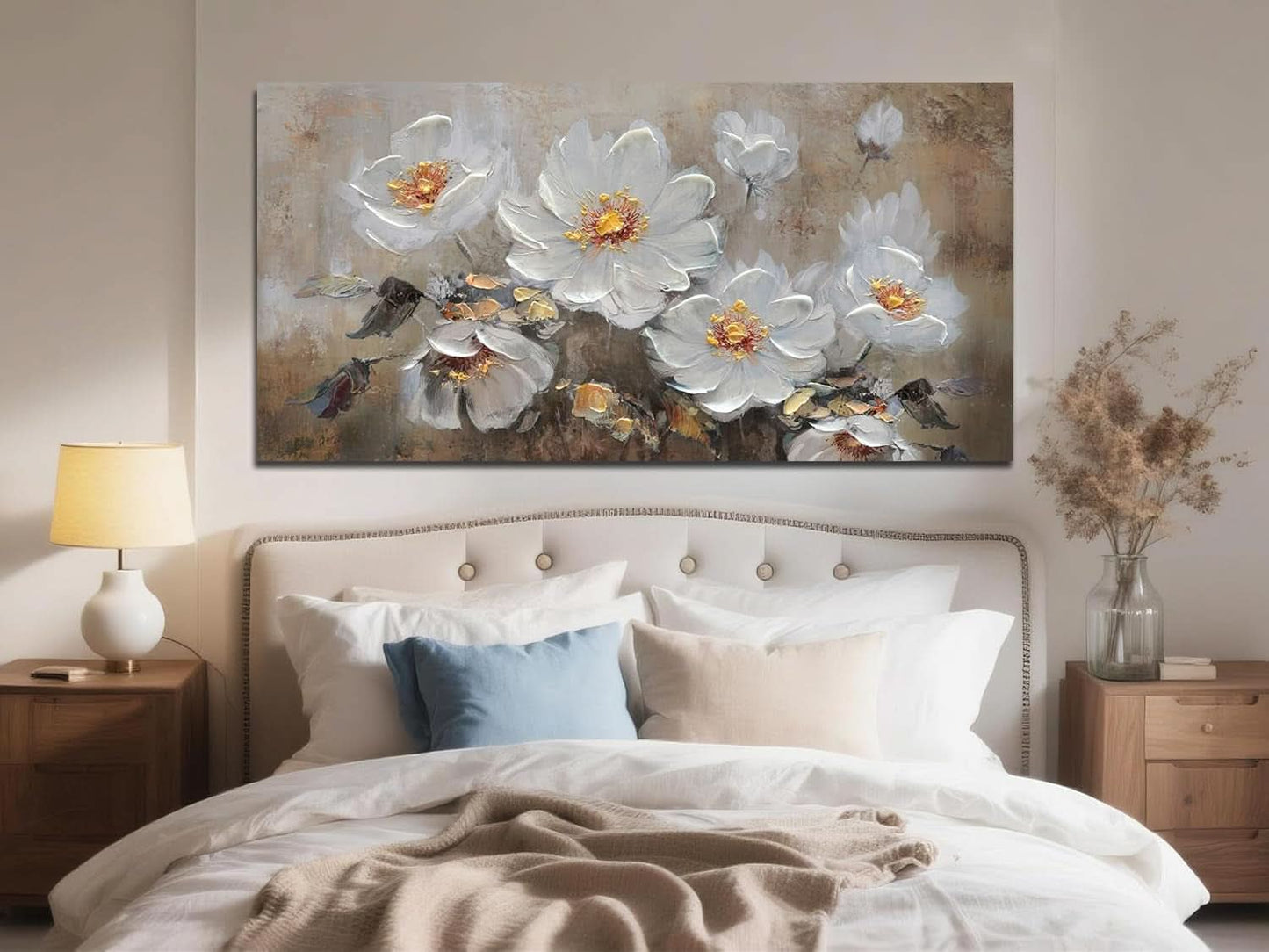 40x20 Inches Floral Canvas Wall Art Gallery Collection