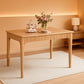 Solid Oak Rectangular Dining Table Contemporary Farmhouse