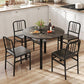 Forty Inch Round Dining Table With Storage Shelf Gray