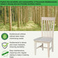 Set Of 2 Tall Mission Dining Chairs Unfinished Parawood