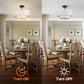 18 Inch Industrial Grade Drum Semi Flush Ceiling Light