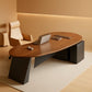 Spacious L Shaped Executive Desk With Side Storage System