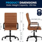 Whitney High Back Leathersoft Desk Chair Adjustable Height