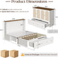 Queen Murphy Bed Space Saving Charging Cabinet Drawers