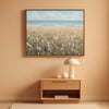 Framed Artwork Coastal Floral Wall Art 48x24Inches