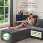 106 Inches Modular Sectional Sofa Right Facing Grey