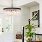 Elegant Black Chandelier TwentyInch Pendant Ceiling Light-1
